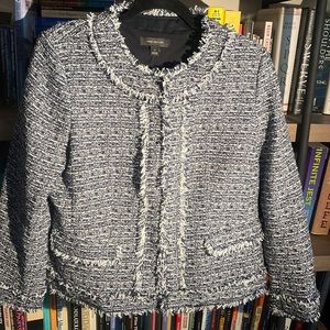NWT Ann Taylor Blue & White Blazer - Size 10